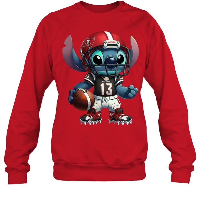 Stitch Football Tampa Bay Buccaneers NFL Pullover Hoodie for Fans