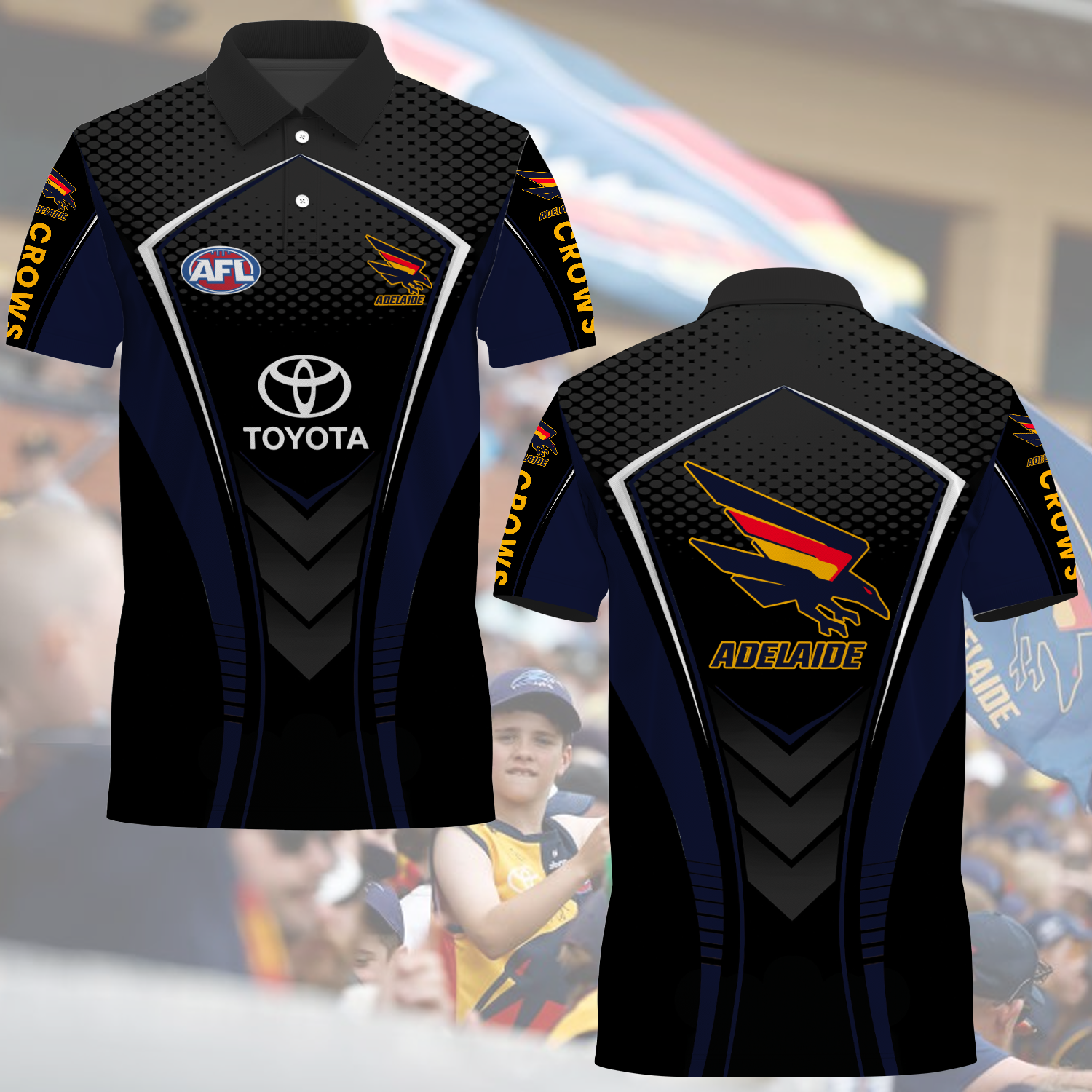 Adelaide Crows AFL 2025 Limited Edition Polo Shirt TM NTA V1