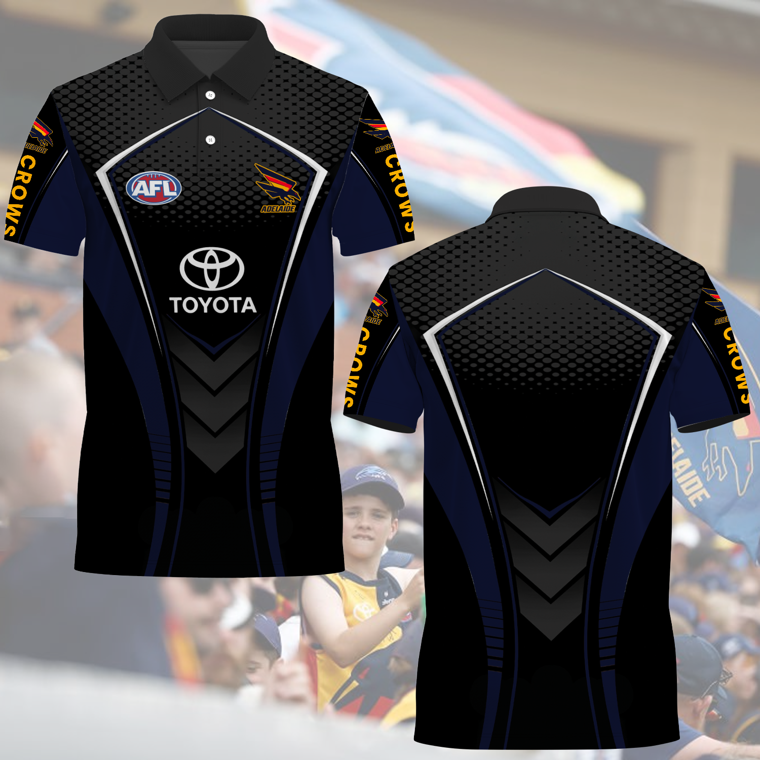 Adelaide Crows AFL 2025 Limited Edition Polo Shirt TM NTA V2