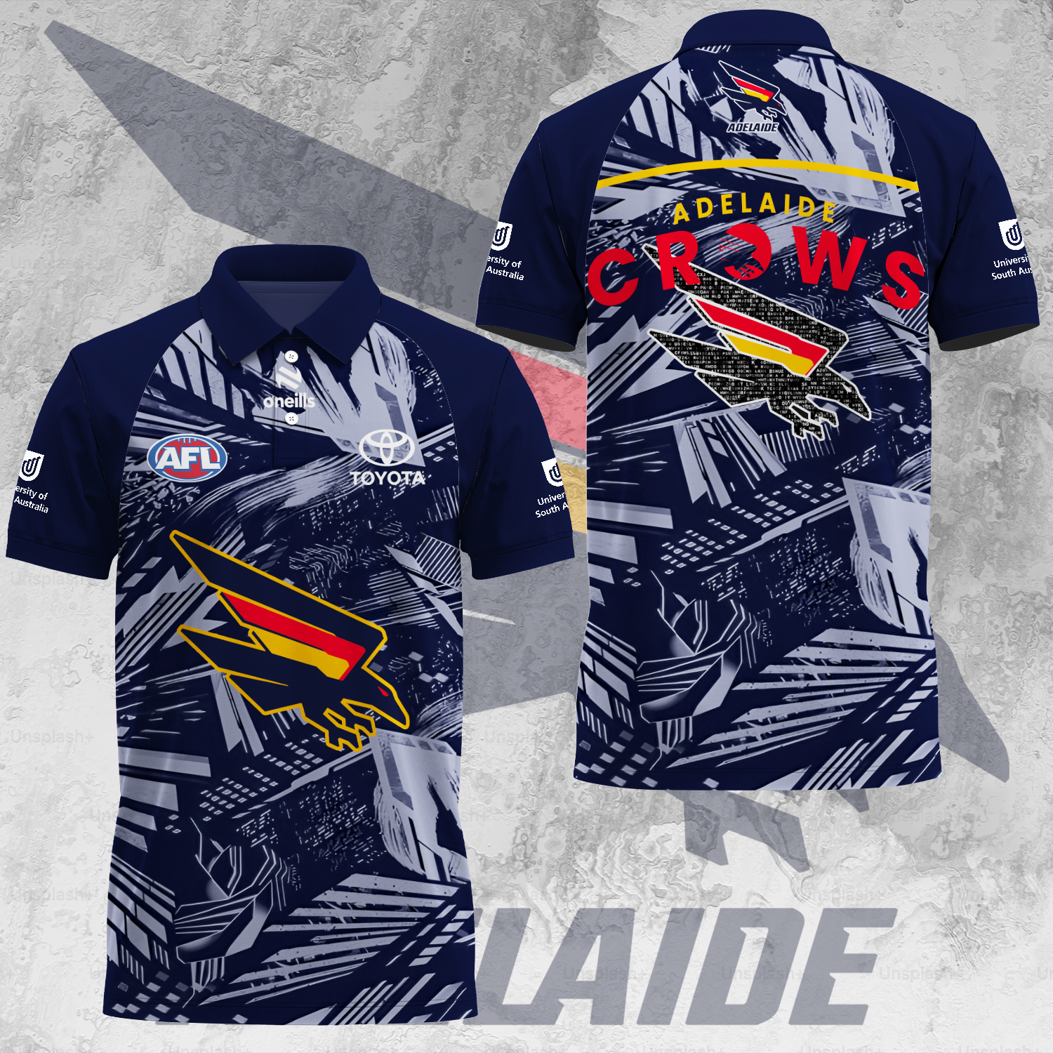 Adelaide Football Club AFL 2025 Crows Limited Edition Polo Shirt TM V2