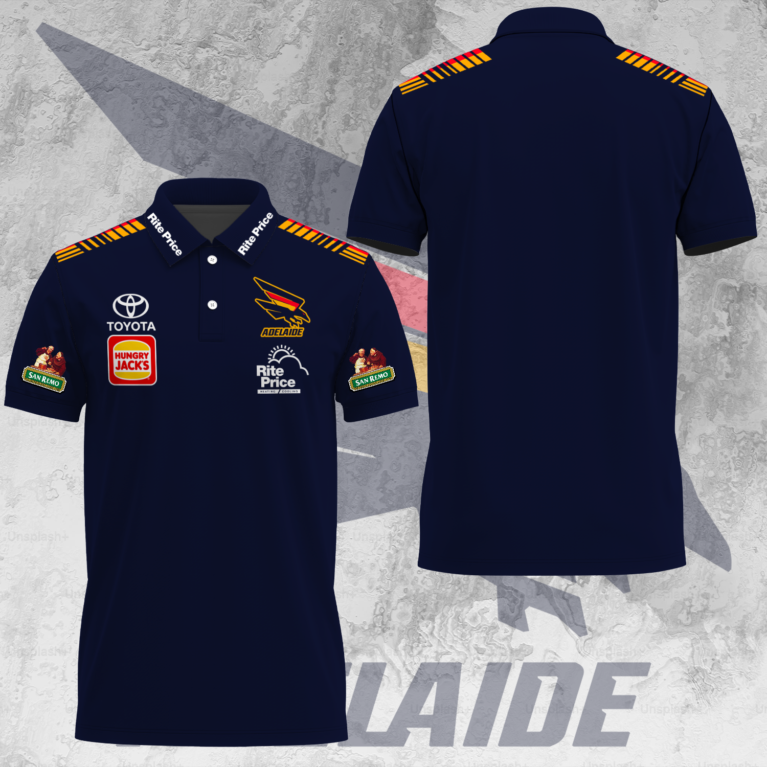Adelaide Football Club AFL 2025 Crows Made From South Australia Limited Edition Polo Shirt TM V4