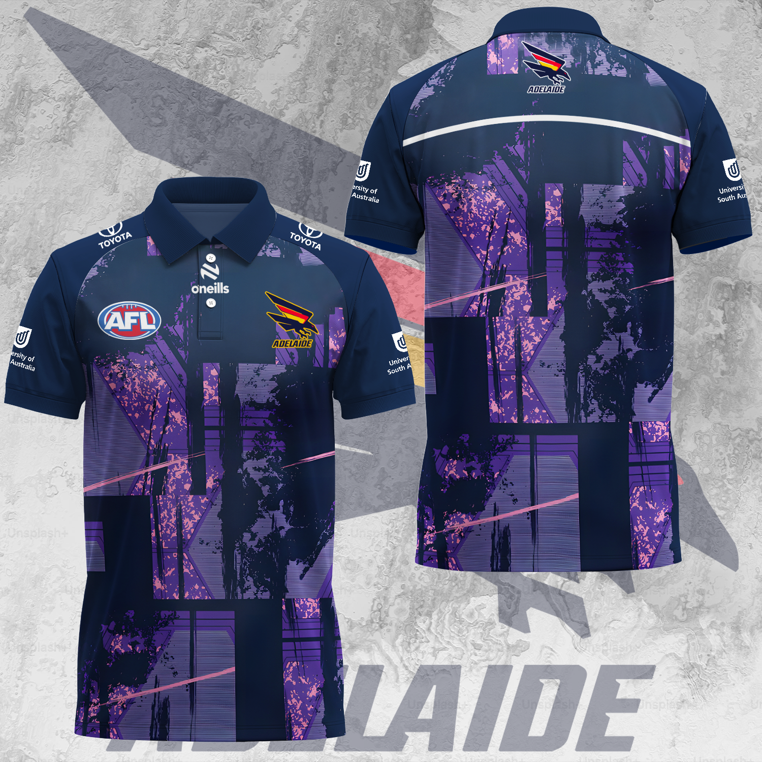 Adelaide Football Club AFL 2025 Crows The Mighty Limited Edition Polo Shirt TM V11