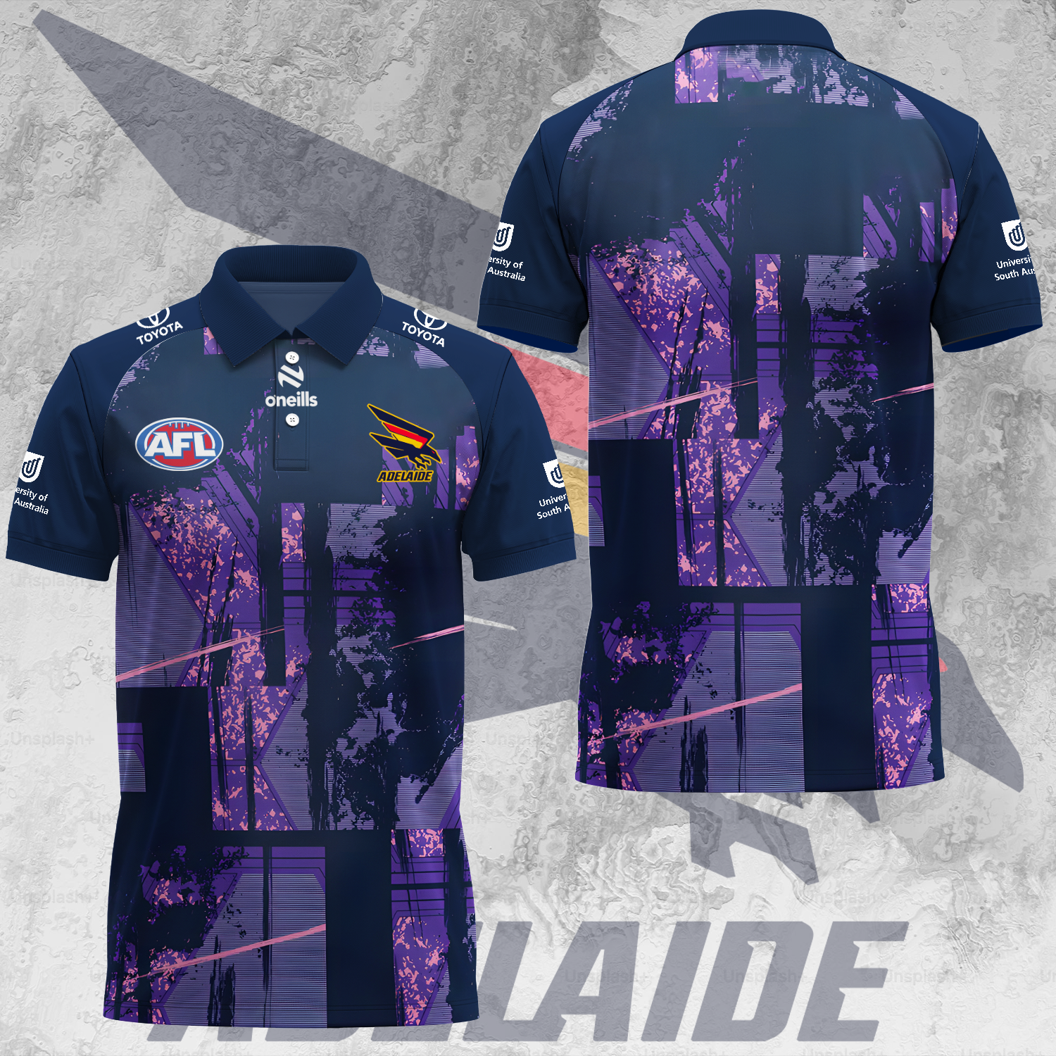 Adelaide Football Club AFL 2025 Crows The Mighty Limited Edition Polo Shirt TM V12