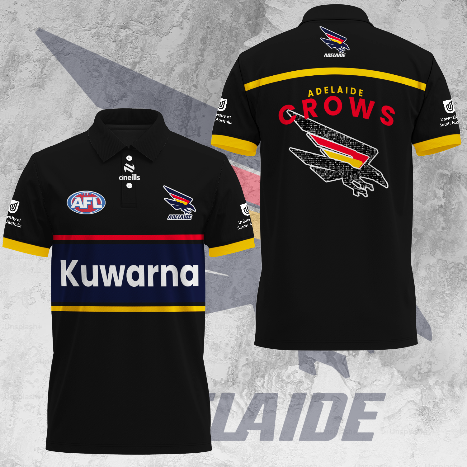 Adelaide Football Club AFL Crows Kuwarna Special Edition Polo Shirt TM V1 NTA
