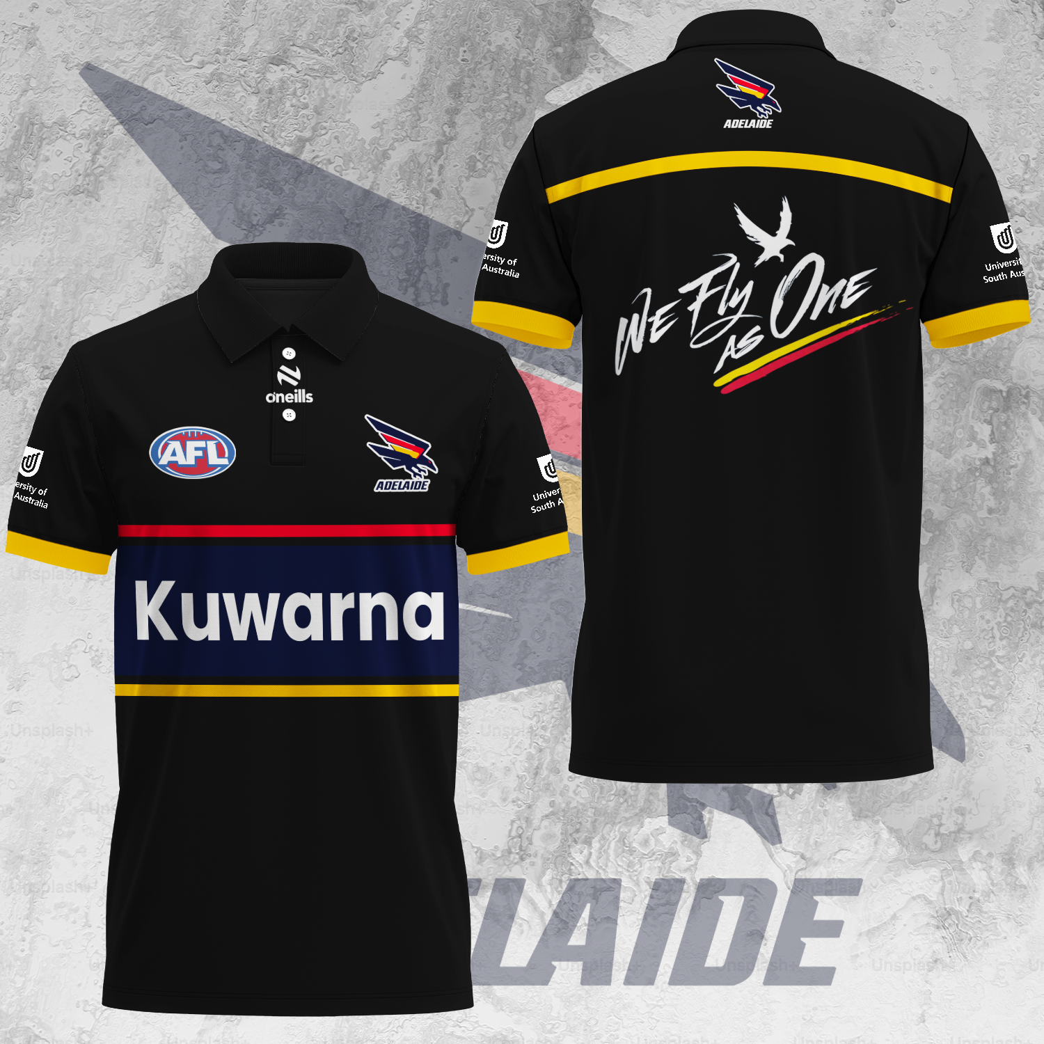 Adelaide Football Club AFL Crows Kuwarna Special Edition Polo Shirt TM V2 NTA