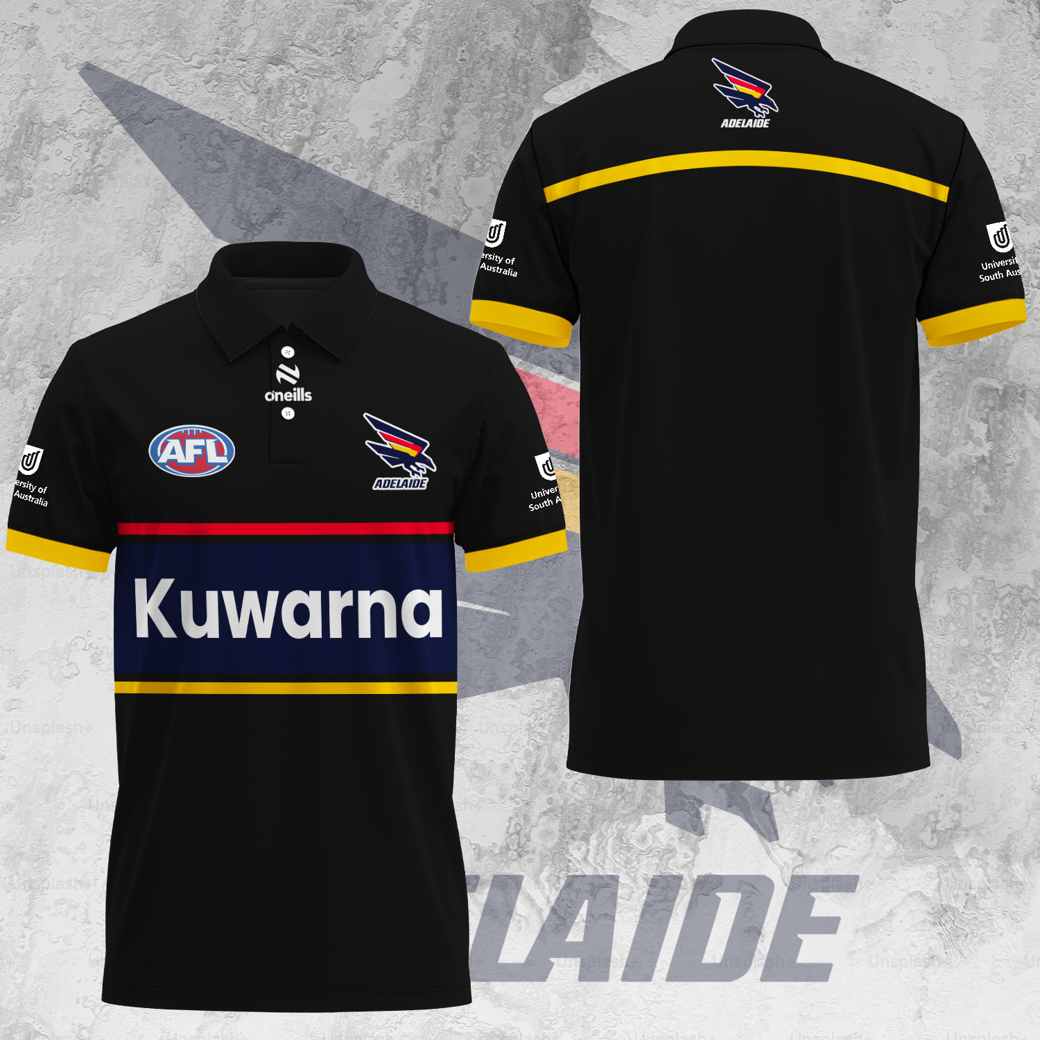Adelaide Football Club AFL Crows Kuwarna Special Edition Polo Shirt TM V3 NTA