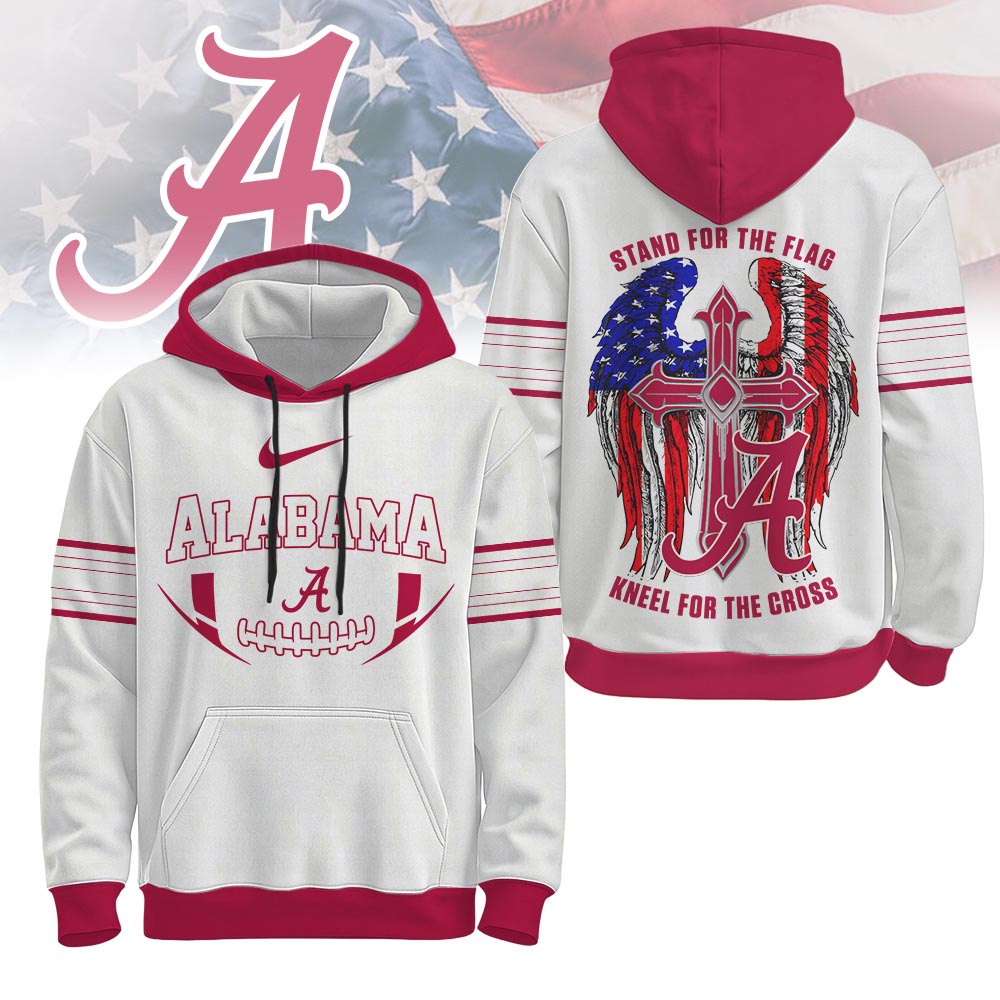 Alabama Crimson Tide | Premium NCAA Stand For The Flag Hoodie