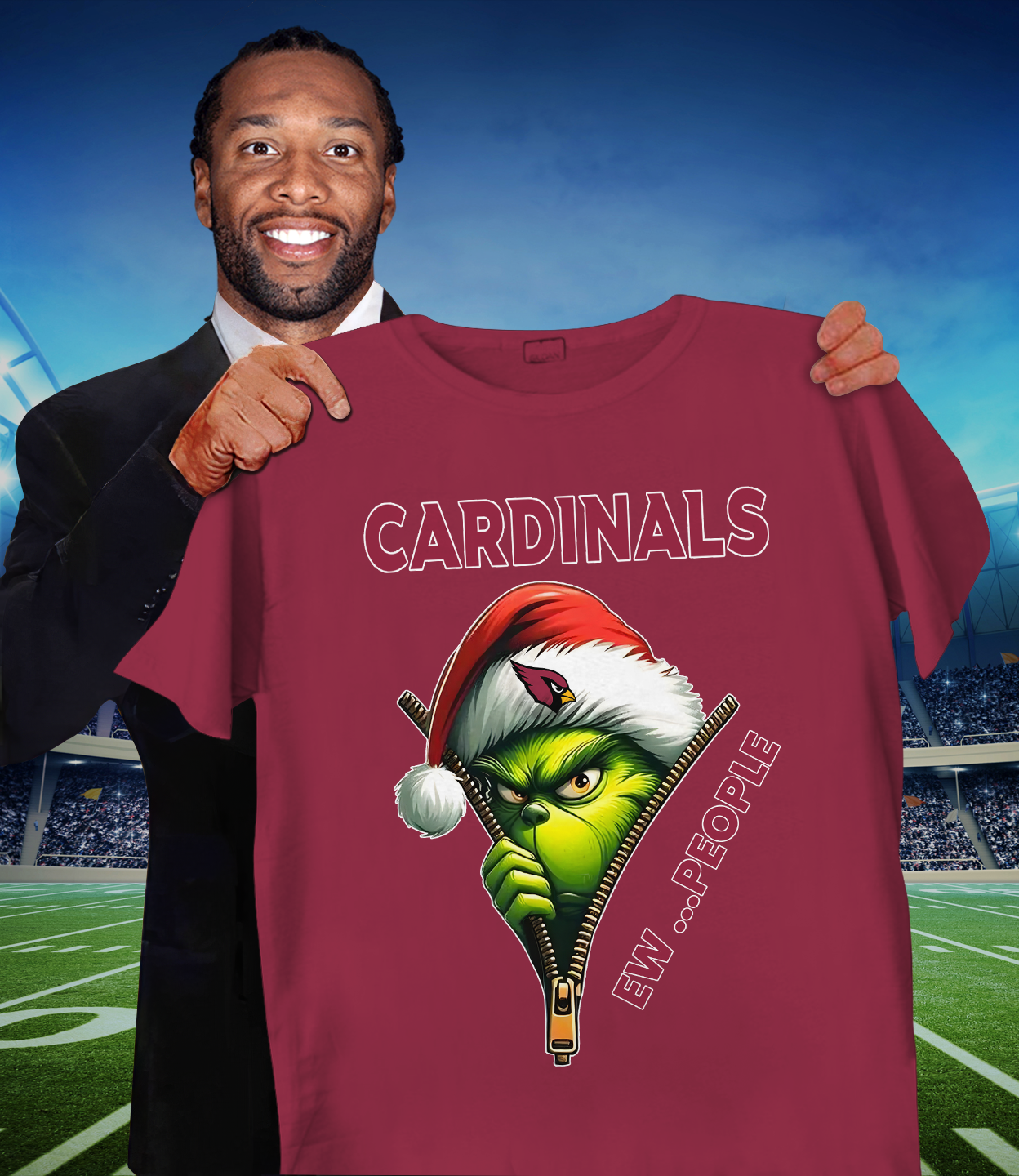 ARI x NFL Christmas T-Shirt DATND TANTD 151125