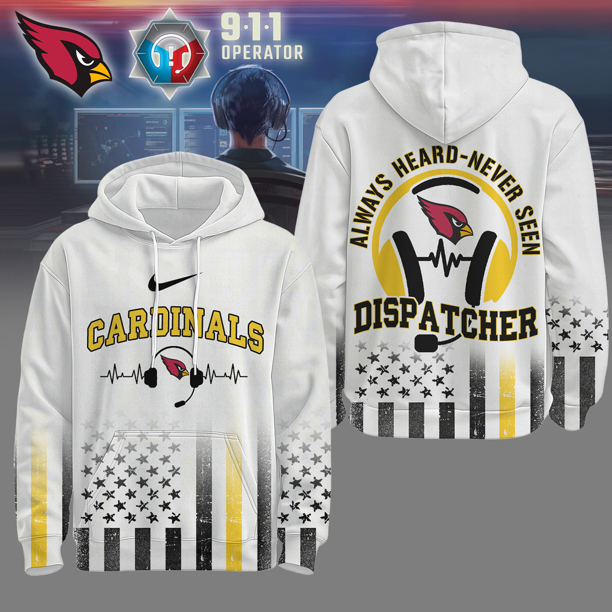 Arizona Cardinals | Premium NFL Dispatcher Fan Hoodie