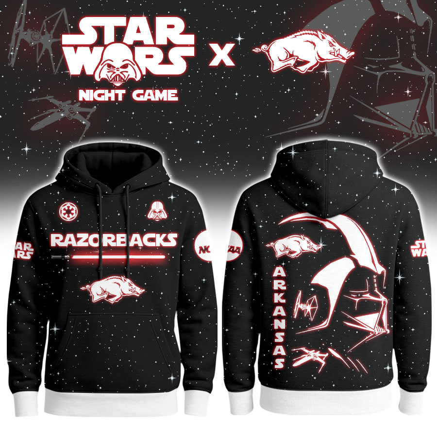 Arkansas Razorbacks | Premium NCAA x Star War Night Game Limited Editions Hoodie