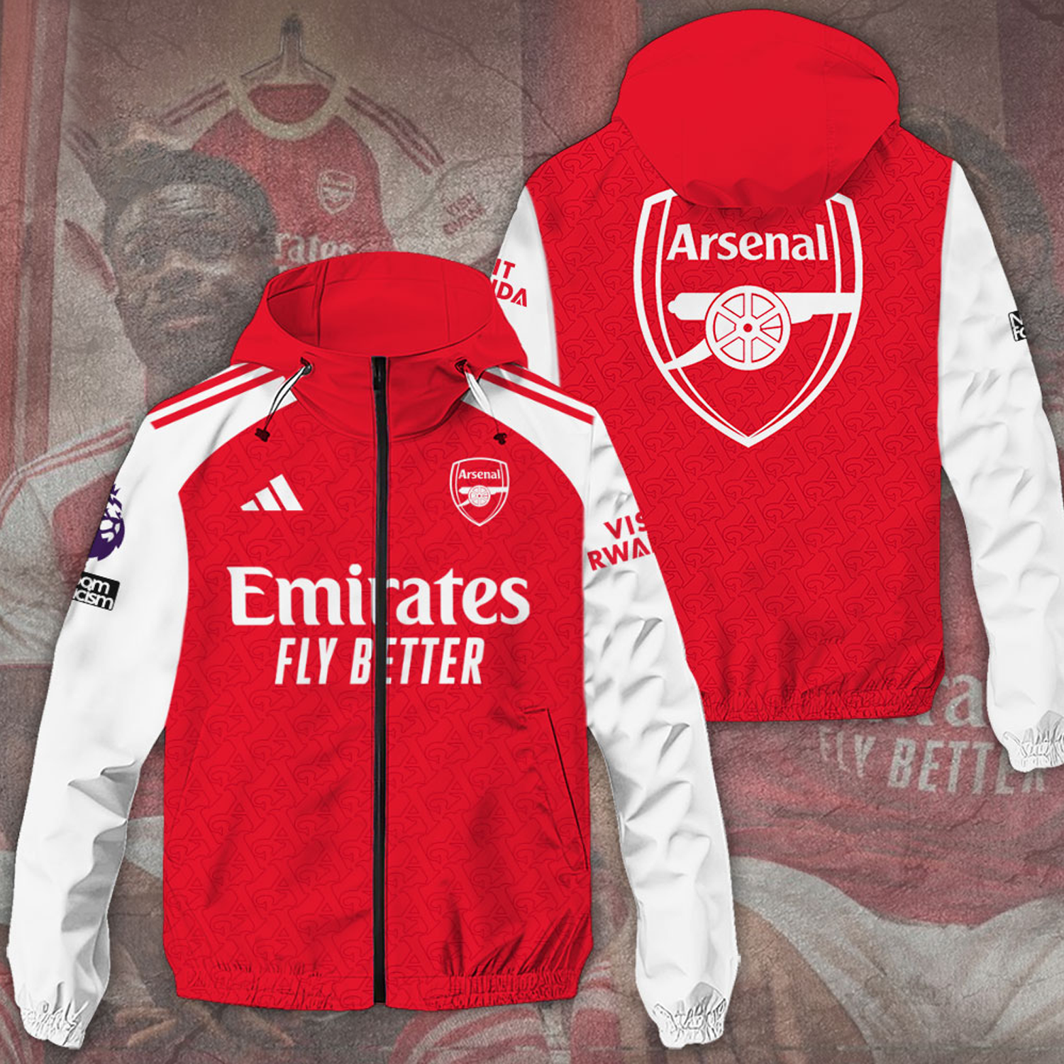 Arsenal 3D Windbreaker Jacket DATND TANTD
