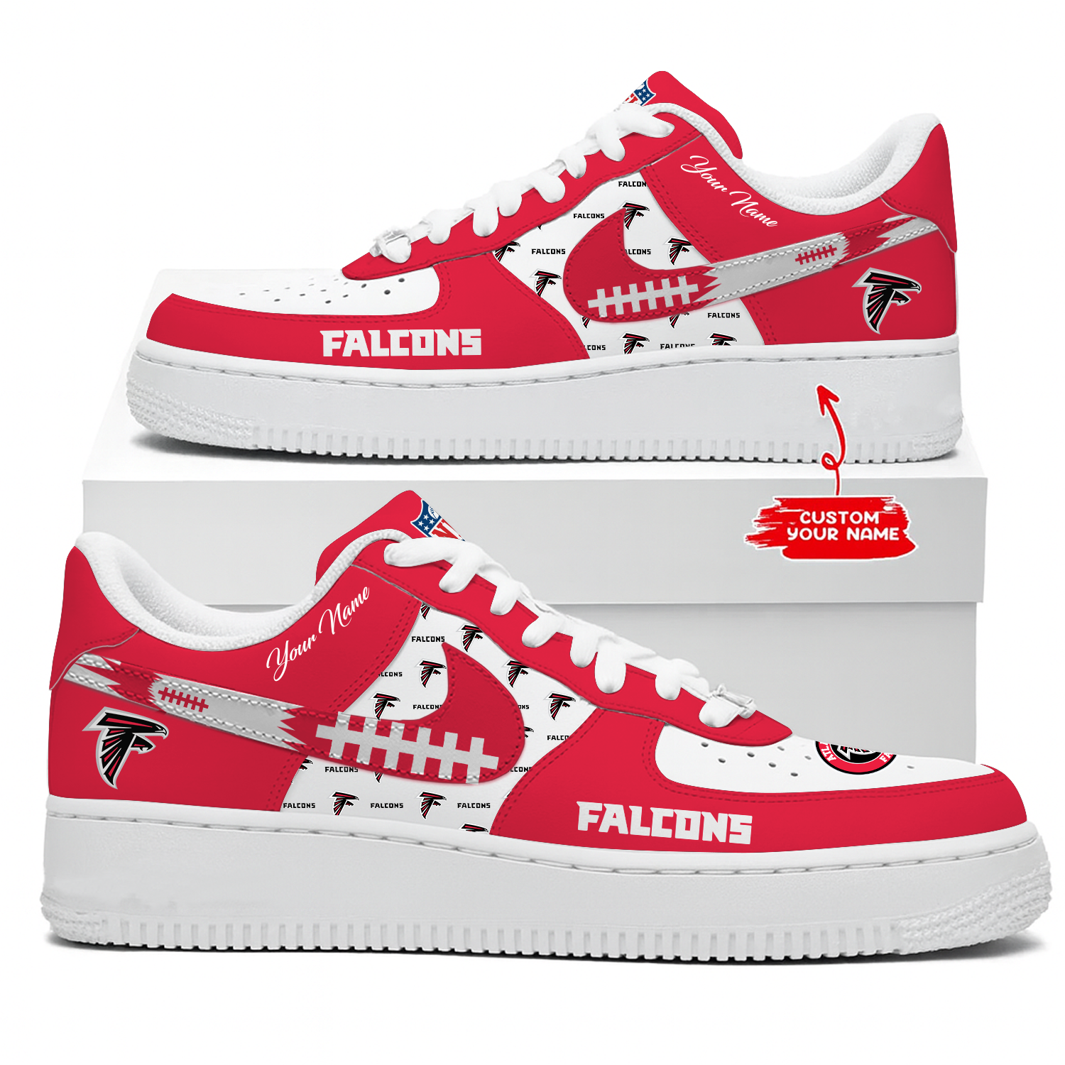ATL x NFL Personalized AF1 Shoes DatND DVT