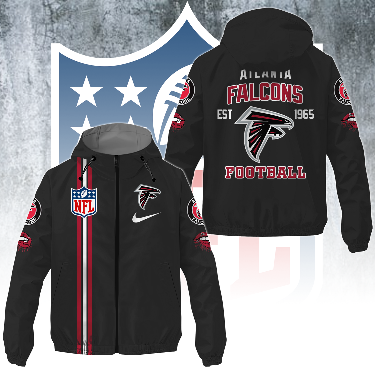 ATL x NFL Windbreaker Jacket DATND TANTD