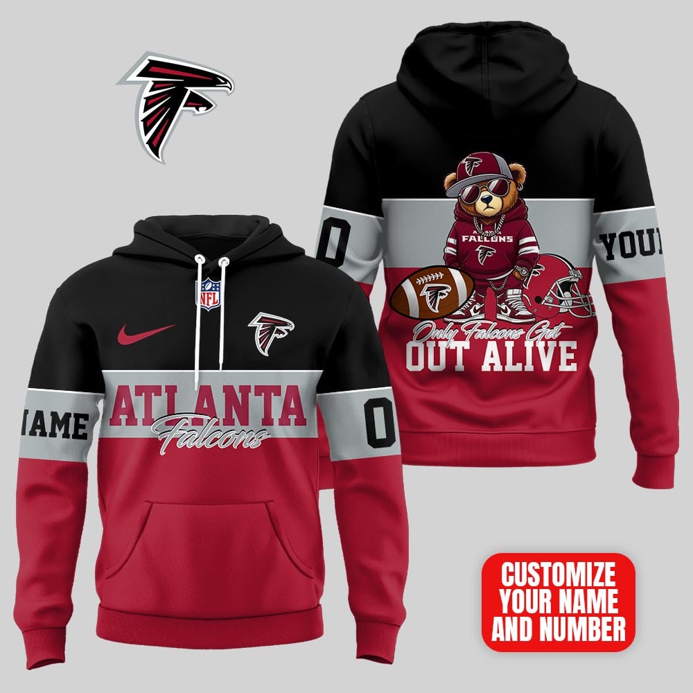 Atlanta Falcons | Premium NFL Customizable Teddy Bear Hoodie