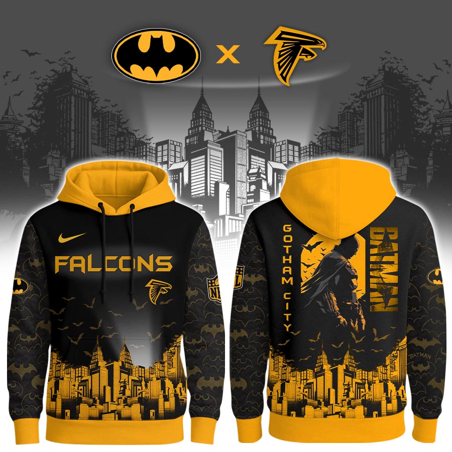 Atlanta Falcons | Premium NFL Gotham City Hoodie