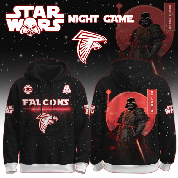 Atlanta Falcons | Premium NFL x  Night Game Red Moon Star War Limited Editions Hoodie