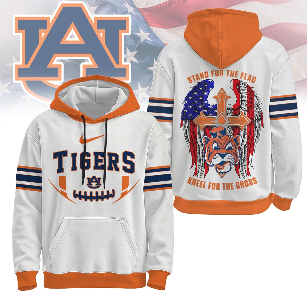 Auburn Tigers | Premium NCAA Stand For The Flag Hoodie