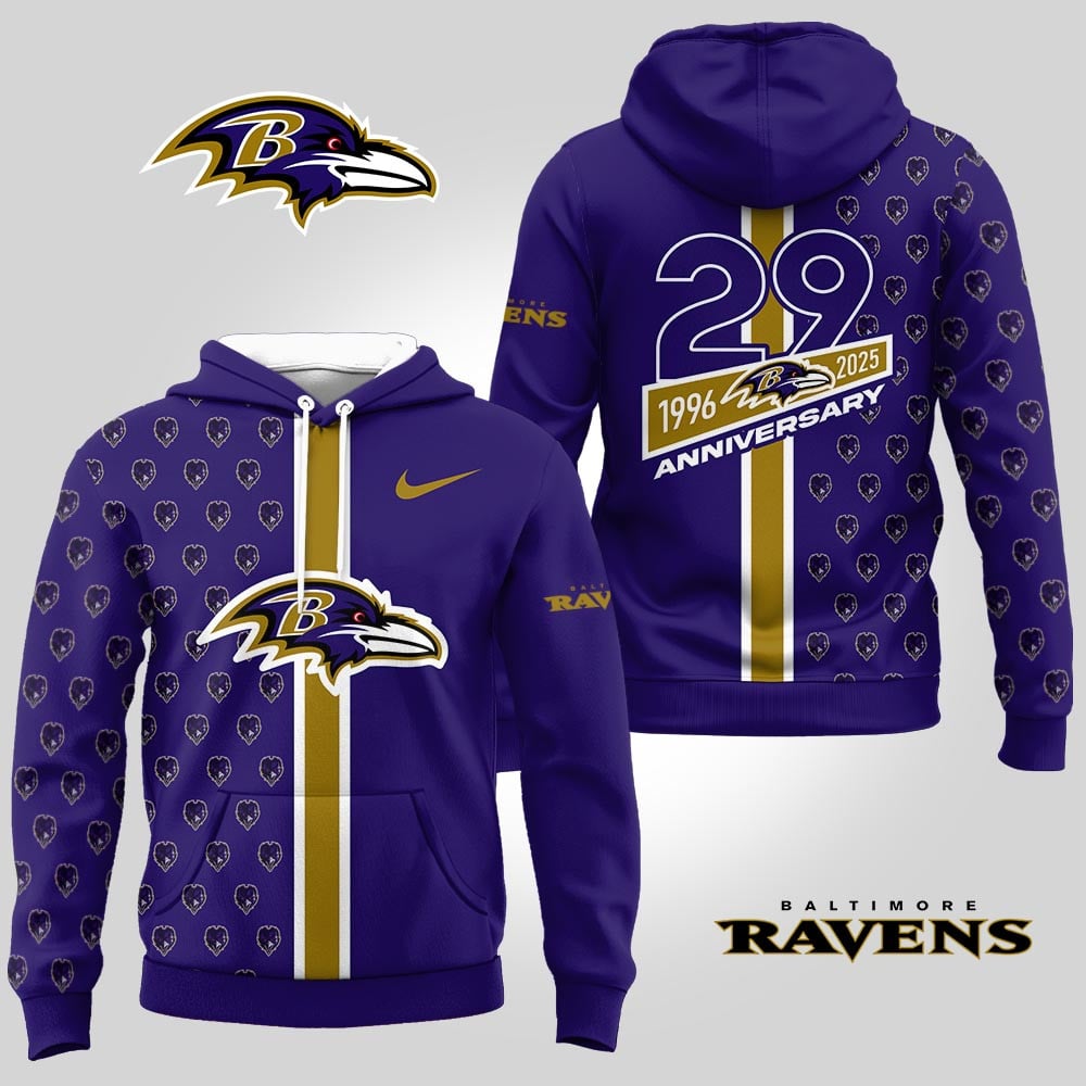 Baltimore Ravens | Premium NFL Anniversary Celebration Hoodie