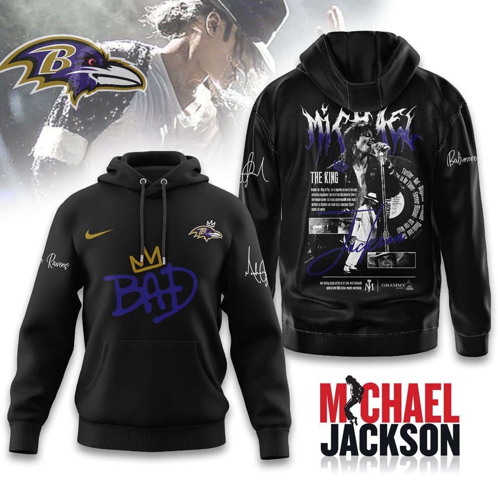 Baltimore Ravens | Premium NFL Michael Jackson Fan Hoodie