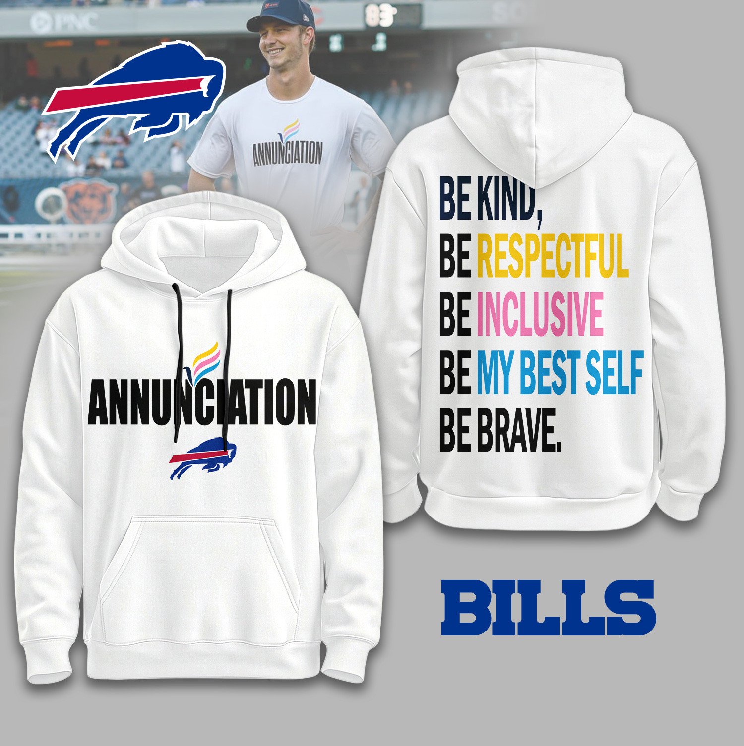 Buffalo Bills | Premium NFL Annunciation 2025 Hoodie
