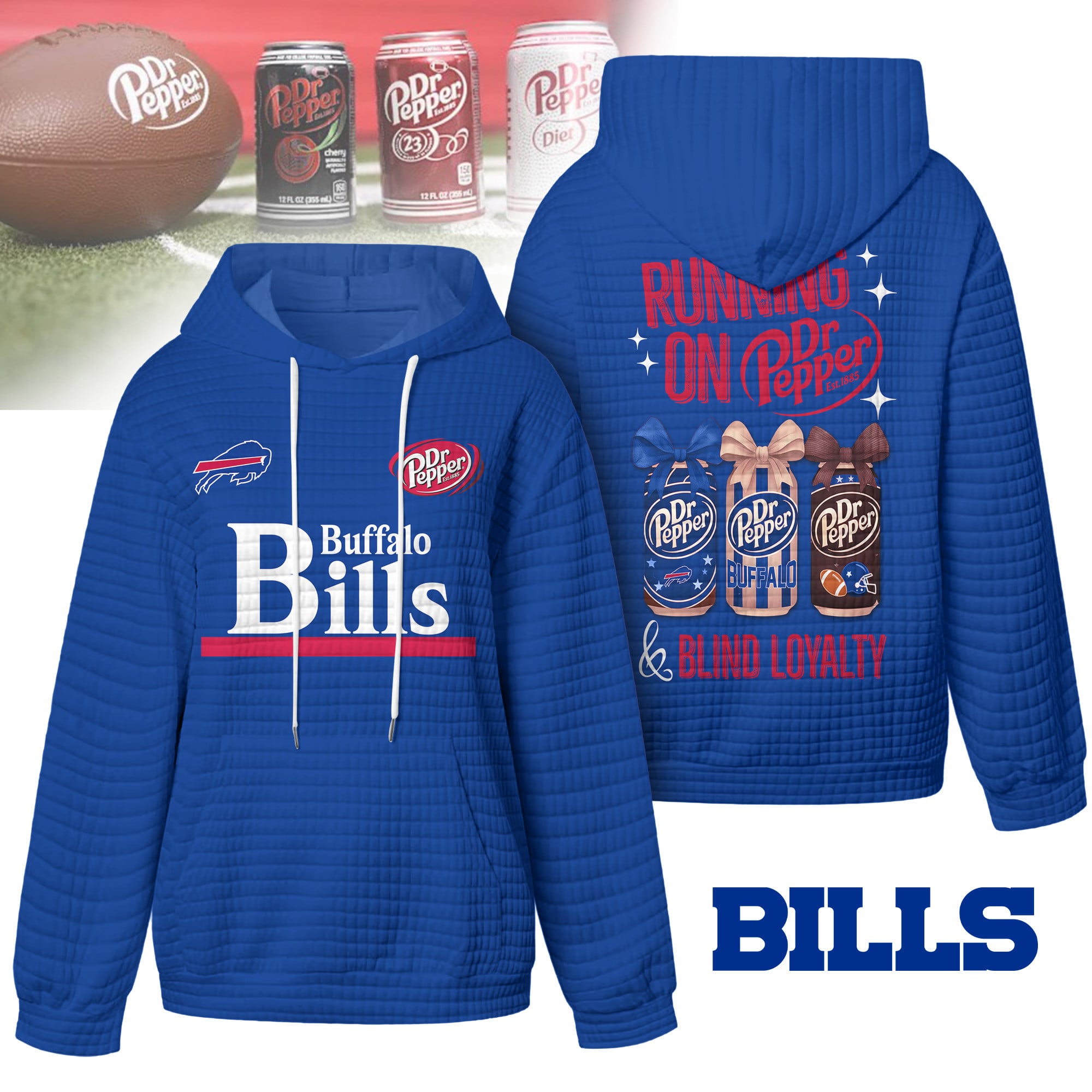 Buffalo Bills | Premium NFL Dr.Pepper Waffle Hoodie