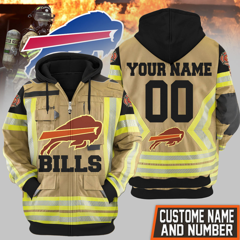 Buffalo Bills | Premium NFL Firefighter Zip Hoodie