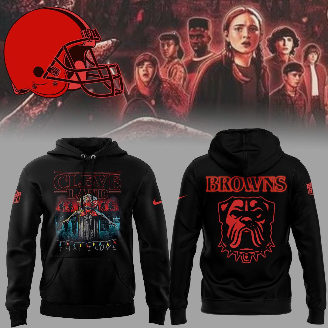 Buildercar - Edition C.Browns NFL x Stranger Things Hoodie hm1364