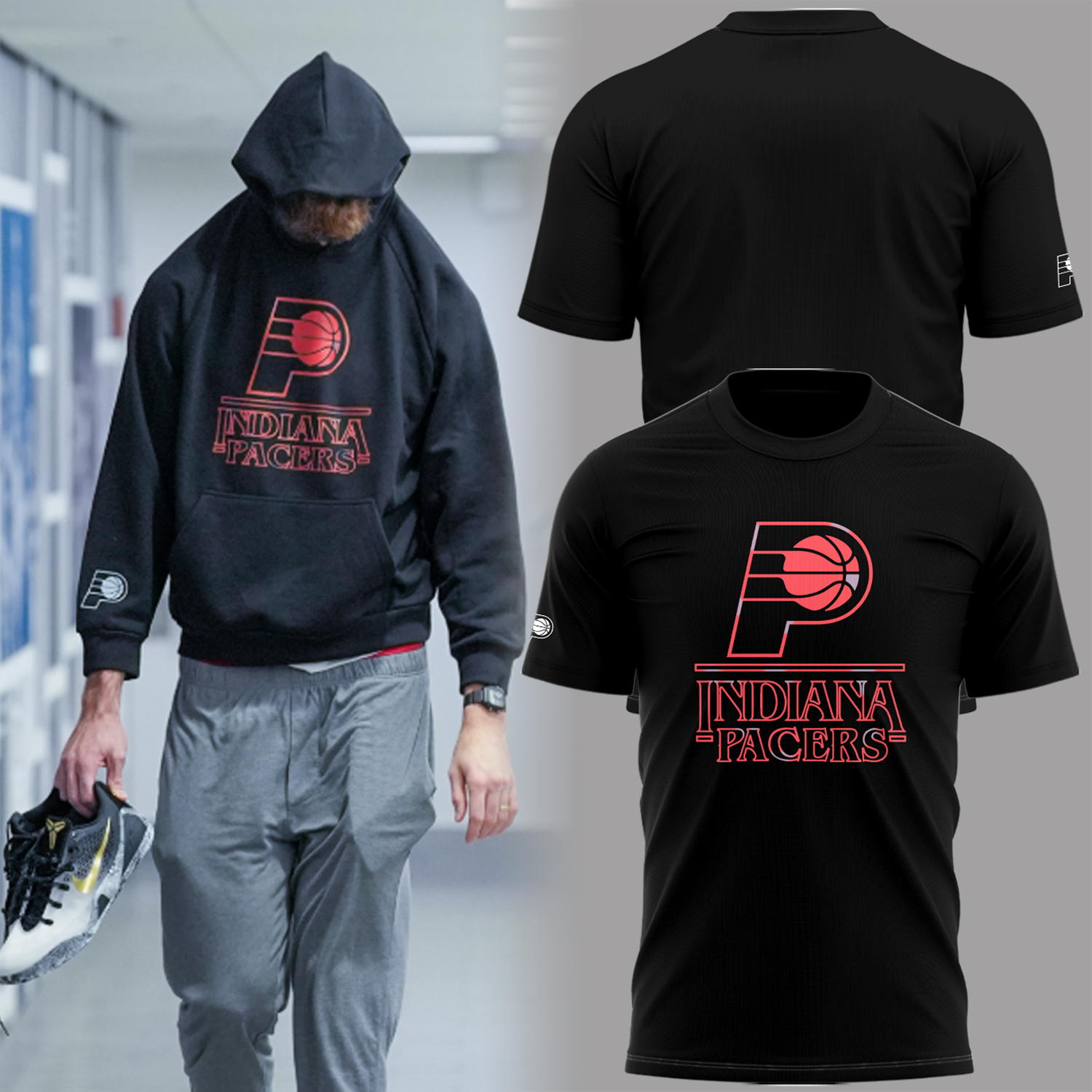 Buildercar - Edition I.Pacers NFL x Stranger Things Shirt hm1379