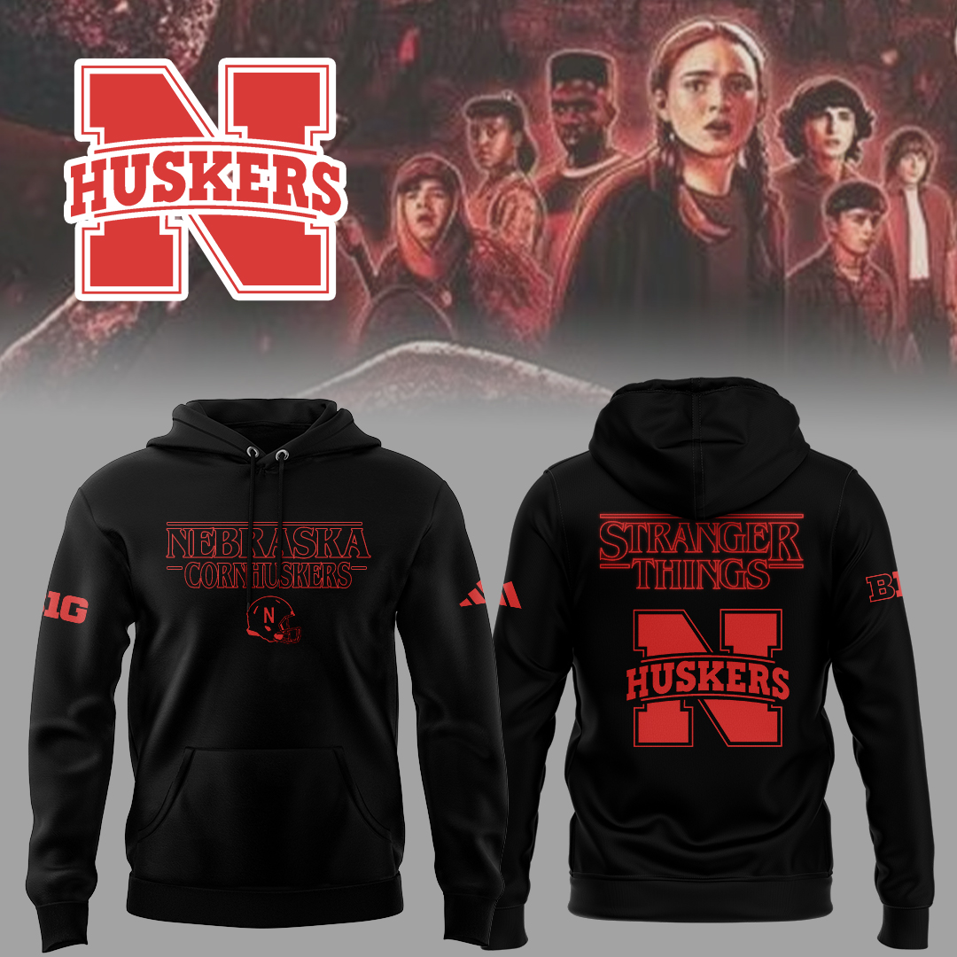 Buildercar - Edition Nebraska NFL x Stranger Things Hoodie hm1355