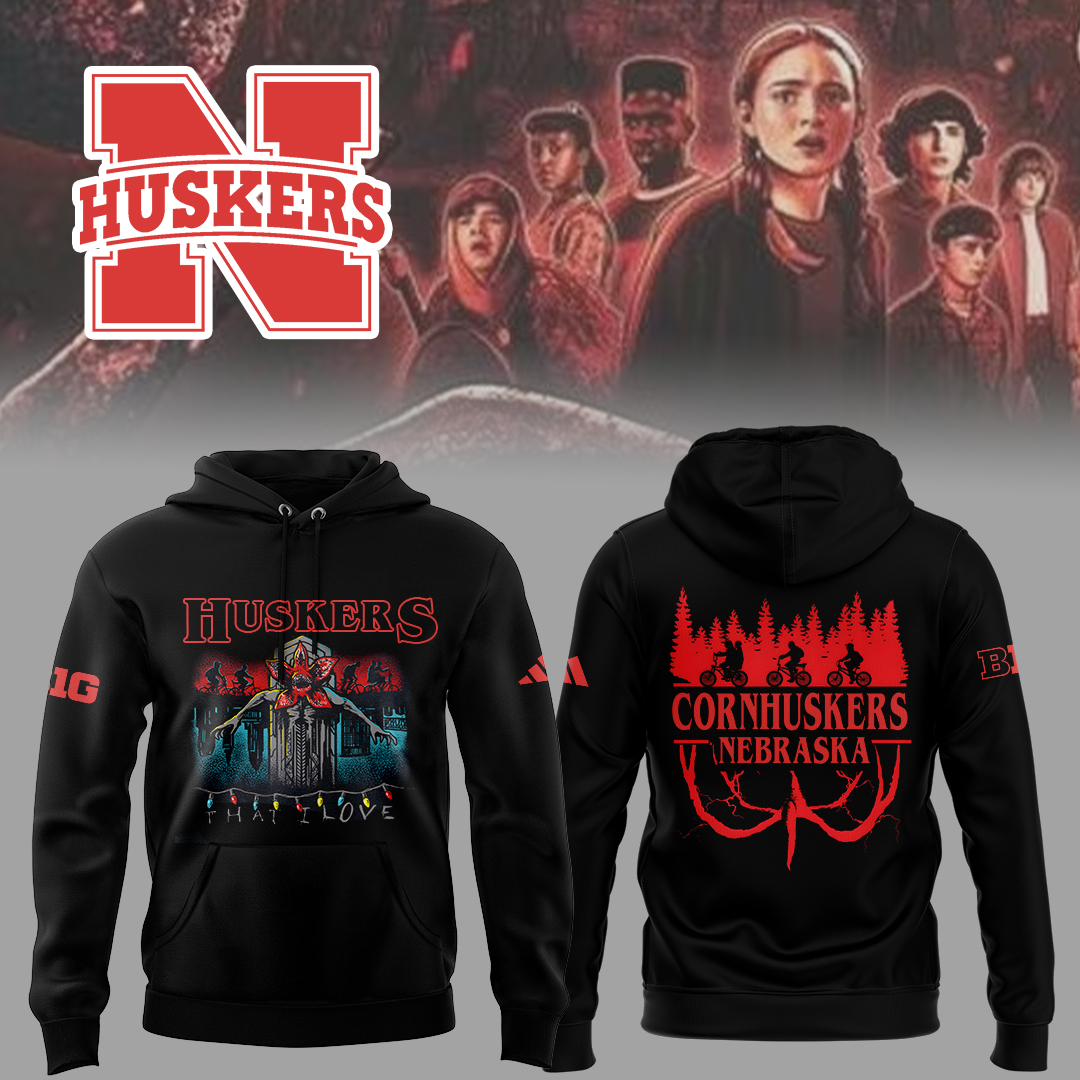 Buildercar - Edition Nebraska NFL x Stranger Things Hoodie hm1358