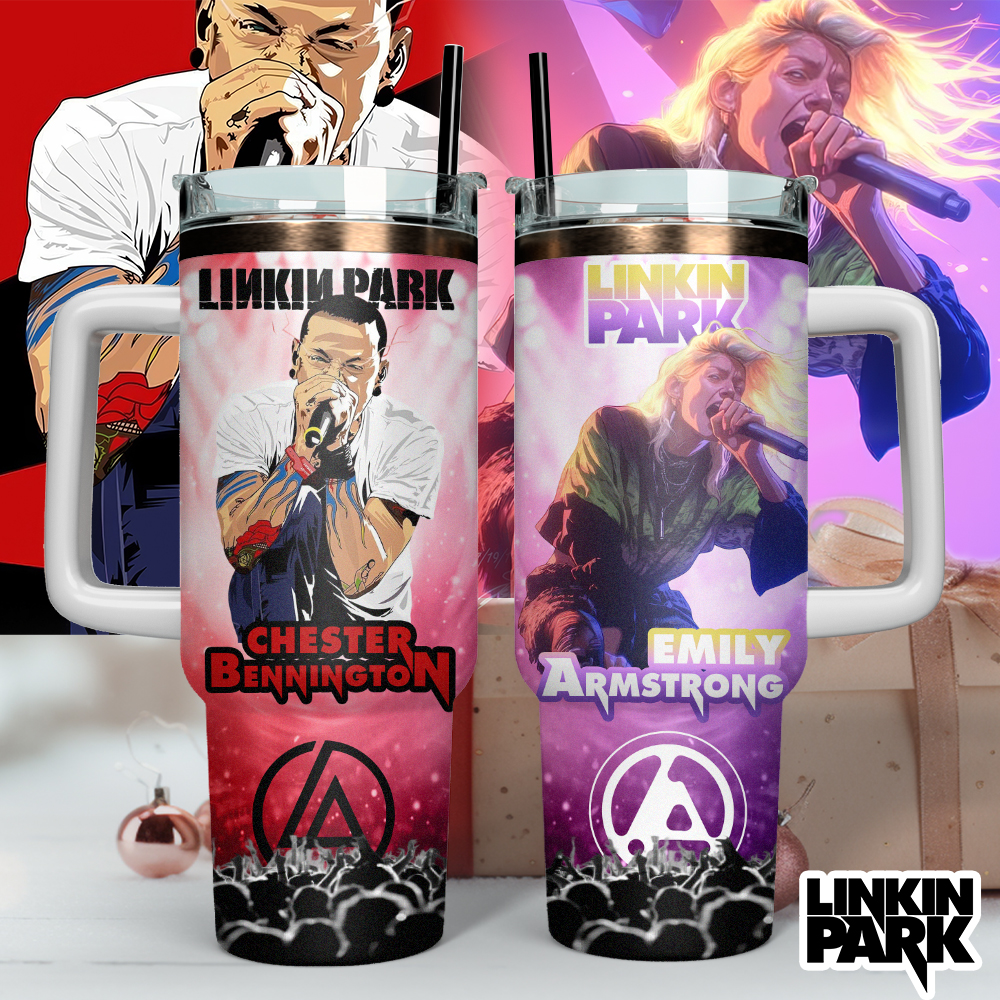 Buildercar - Linkin Park Music Custom Stanley Cup 40 oz 30 oz Tumbler With Handle