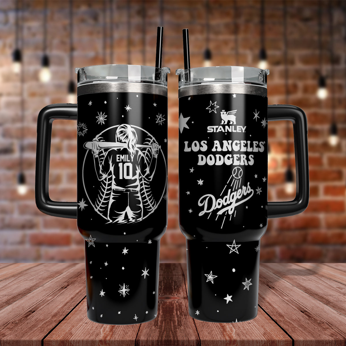 Buildercar - Los Angeles Dodgers MLB Custom Stanley Cup 40 oz 30 oz Tumbler With Handle