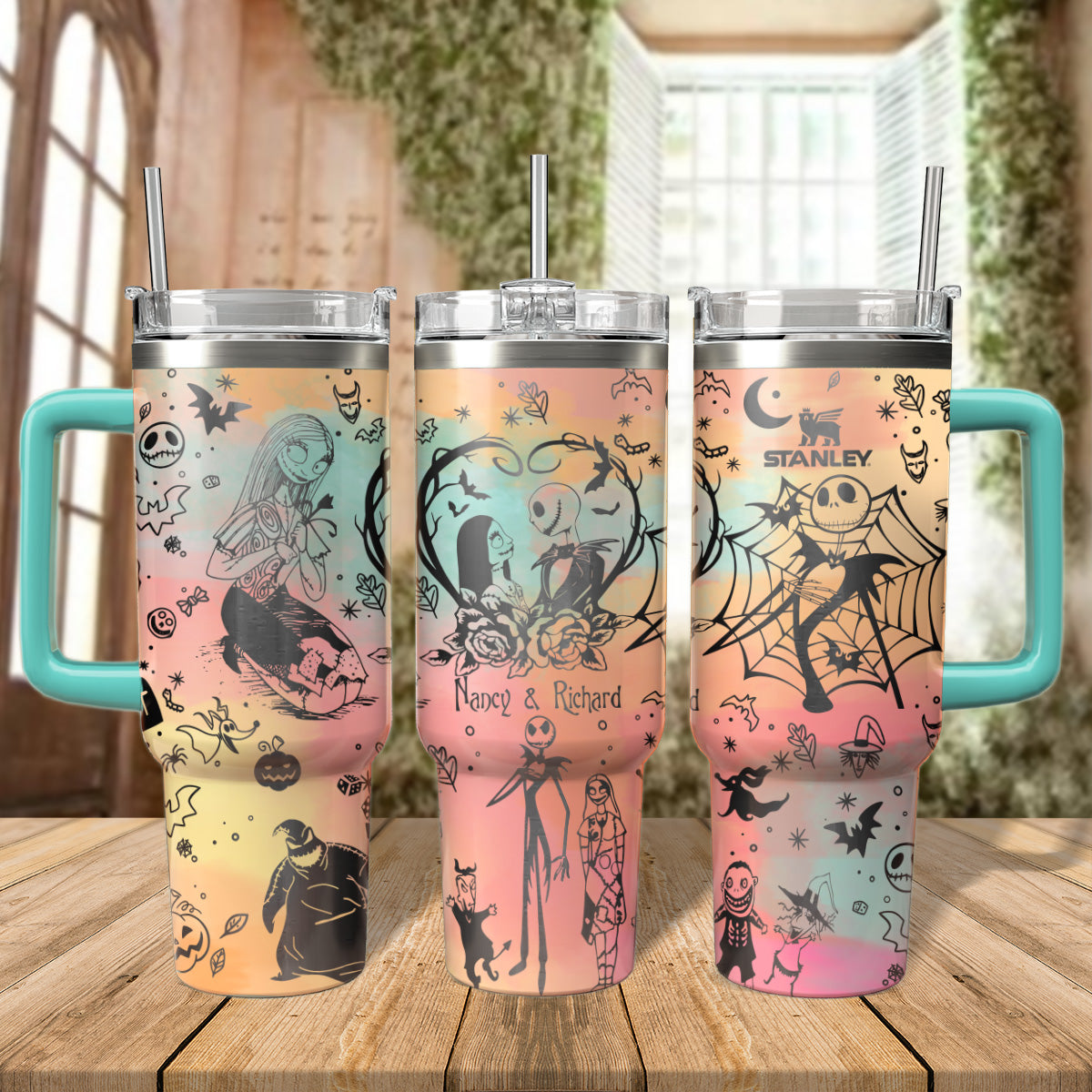 Buildercar - The Nightmare Before Christmas Movies Custom Stanley Cup 40 oz 30 oz Tumbler With Handle