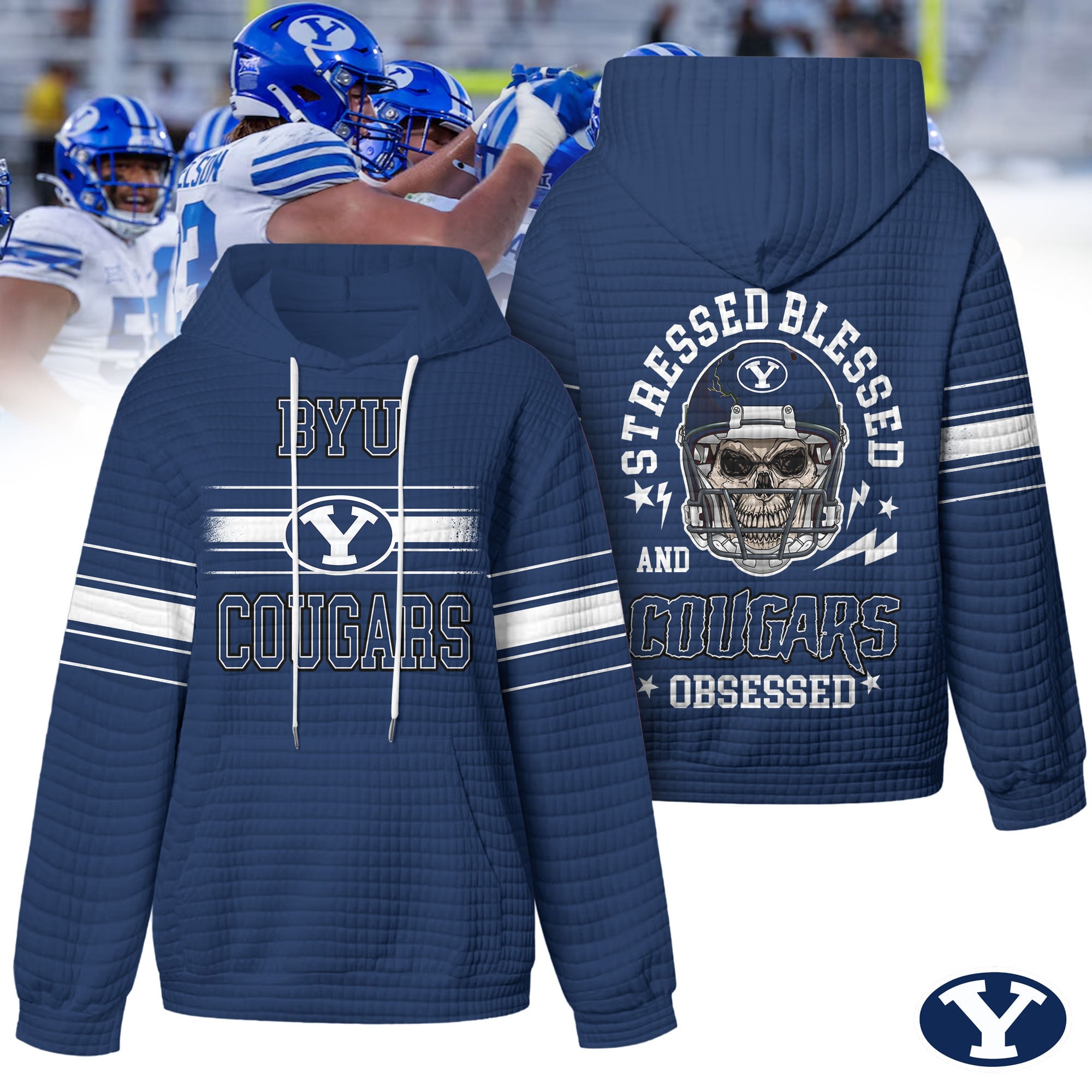 BYU Cougars | Premium NCAA Obsessed Waffle Hoodie