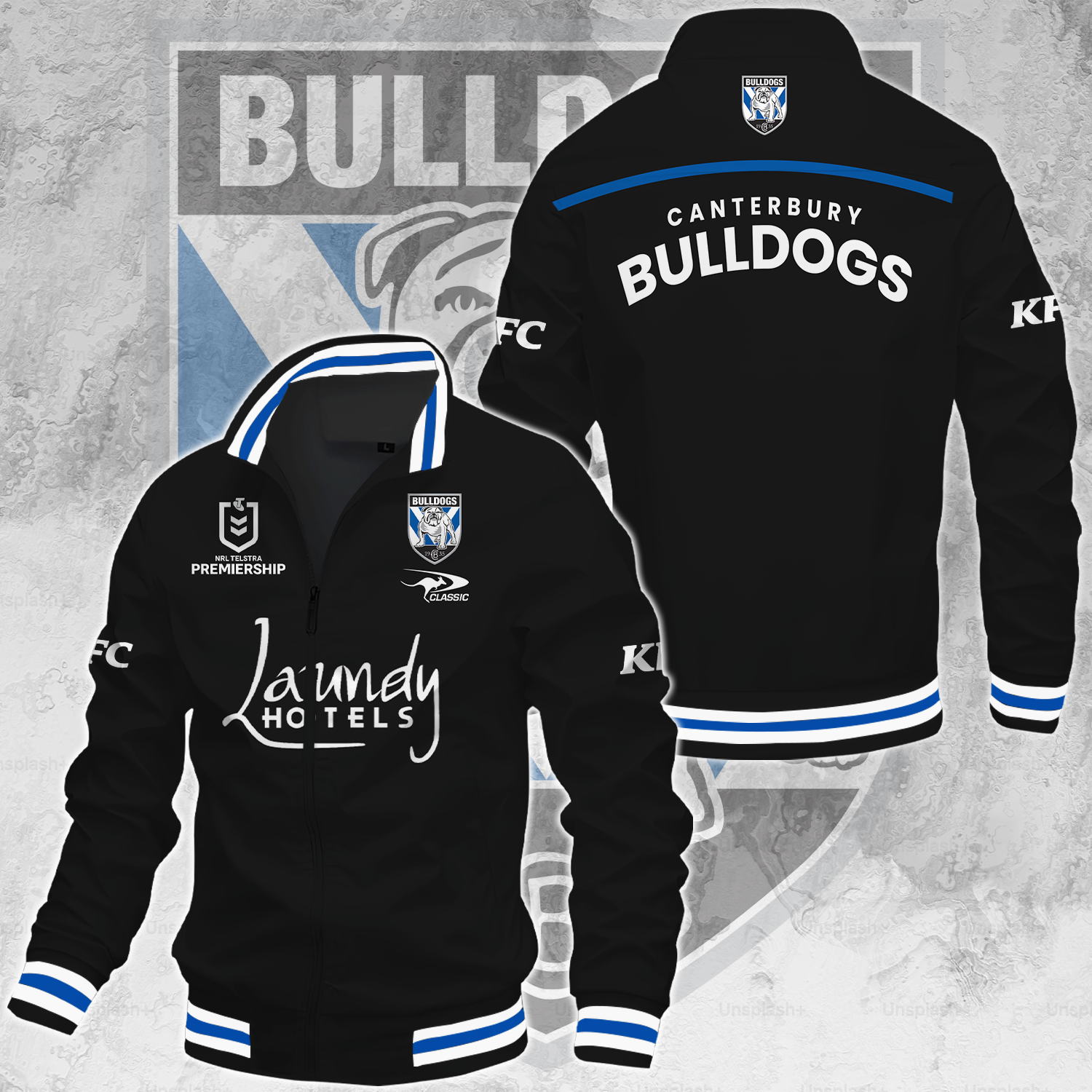 Canterbury-Bankstown Bulldogs NRL 2025 The Dogs Of War Limited Edition Casual Jacket TM NTA V150