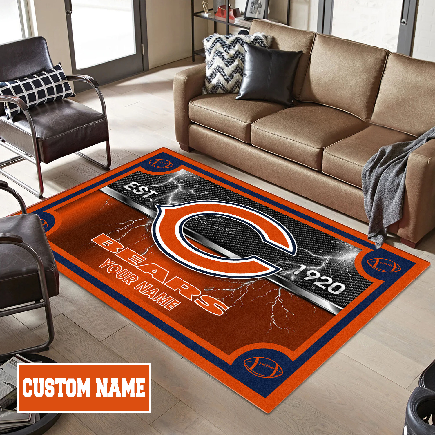 CHI x NFL Rug DATND TANTD