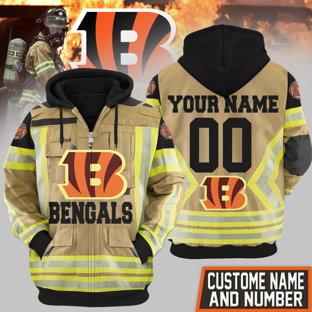 Cincinnati Bengals | Premium NFL Firefighter Zip Hoodie