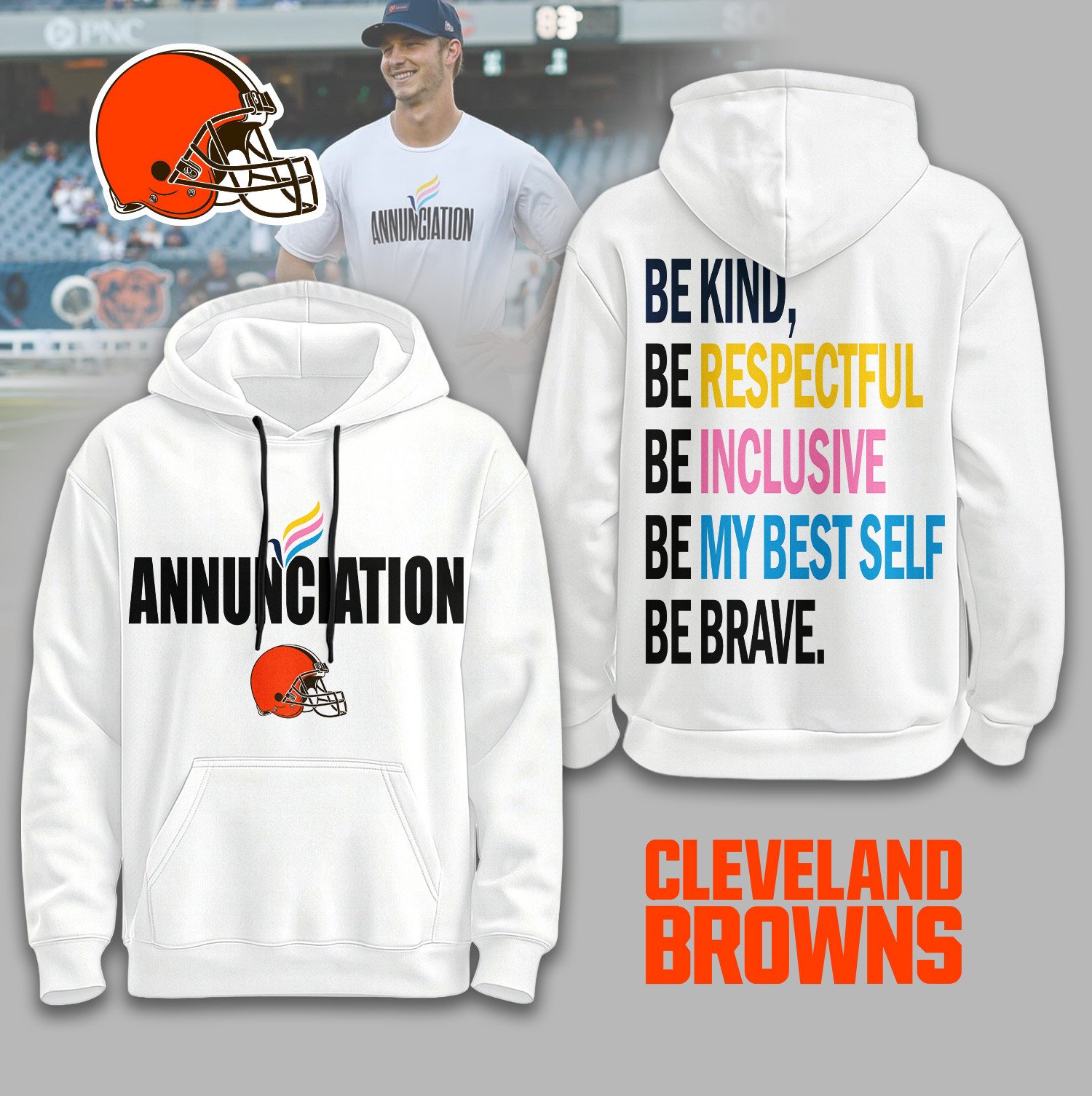 Cleveland Browns | Premium NFL Annunciation 2025 Hoodie