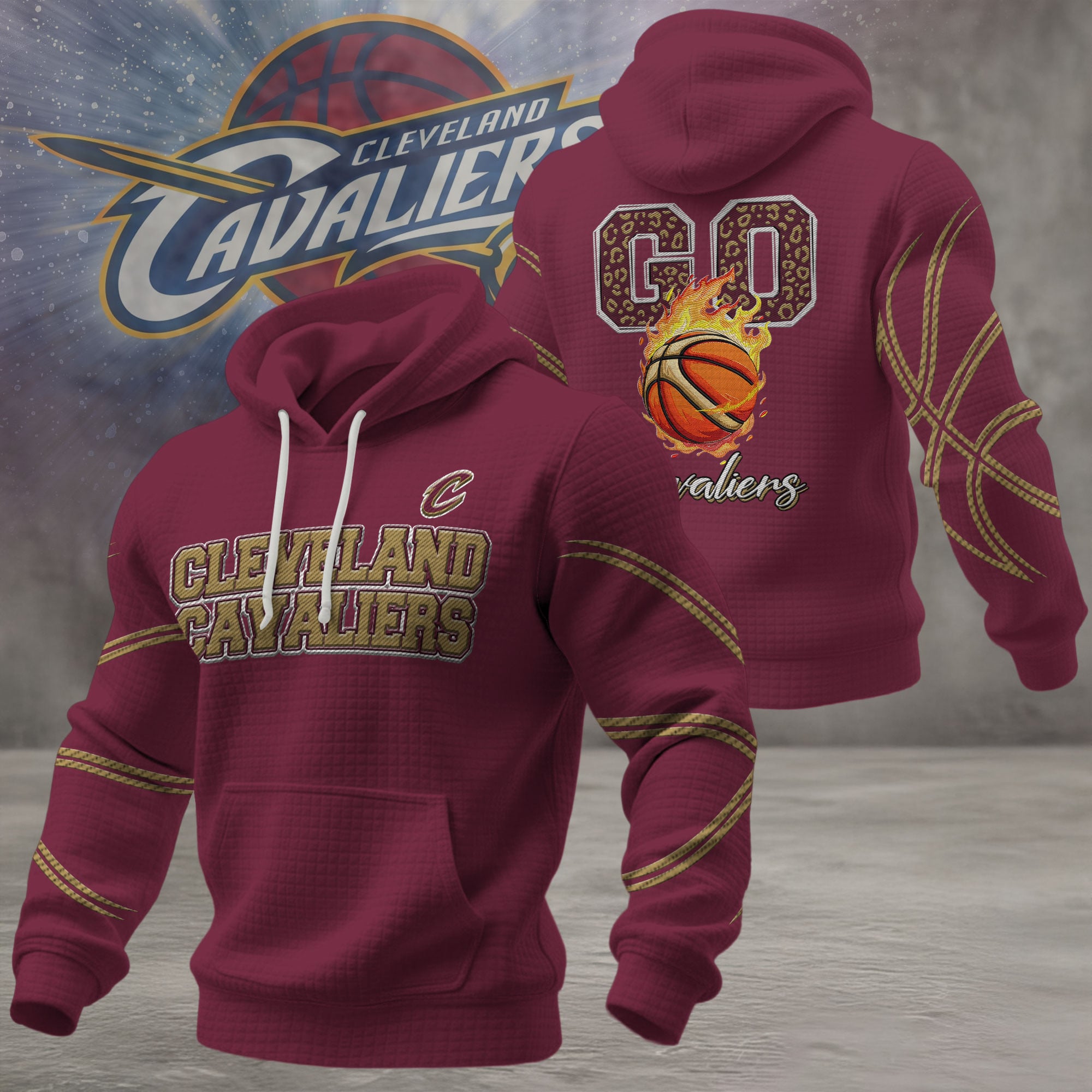 Cleveland Cavaliers | Premium NBA Fan Waffle Hoodie