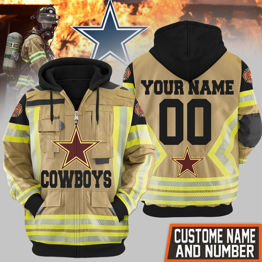 Dallas Cowboys | Premium NFL Firefighter Zip Hoodie