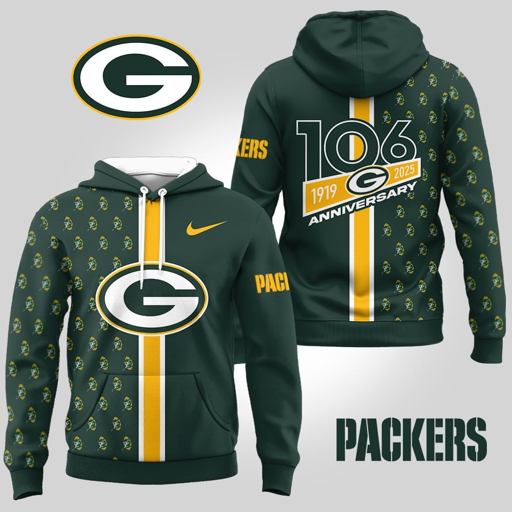 Green Bay Packers | Premium NFL Anniversary Celebration Hoodie