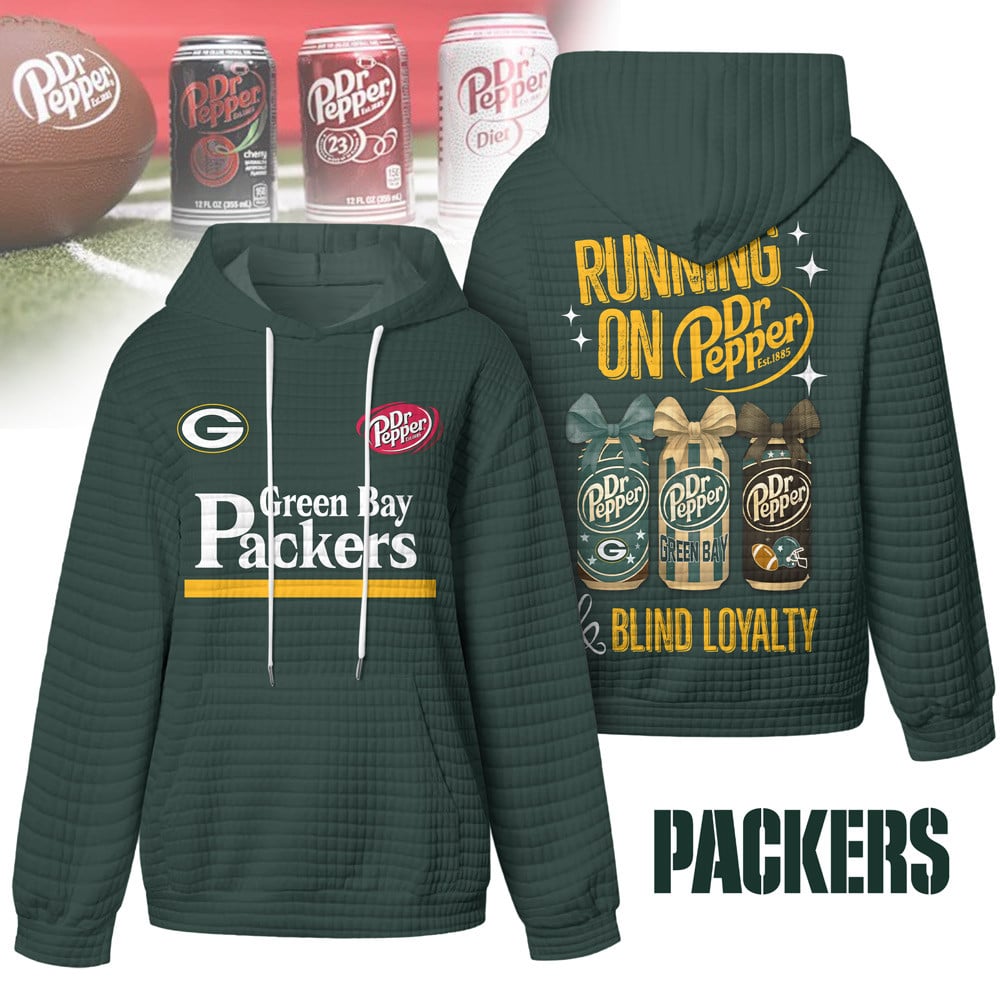Green Bay Packers | Premium NFL Dr.Pepper Waffle Hoodie