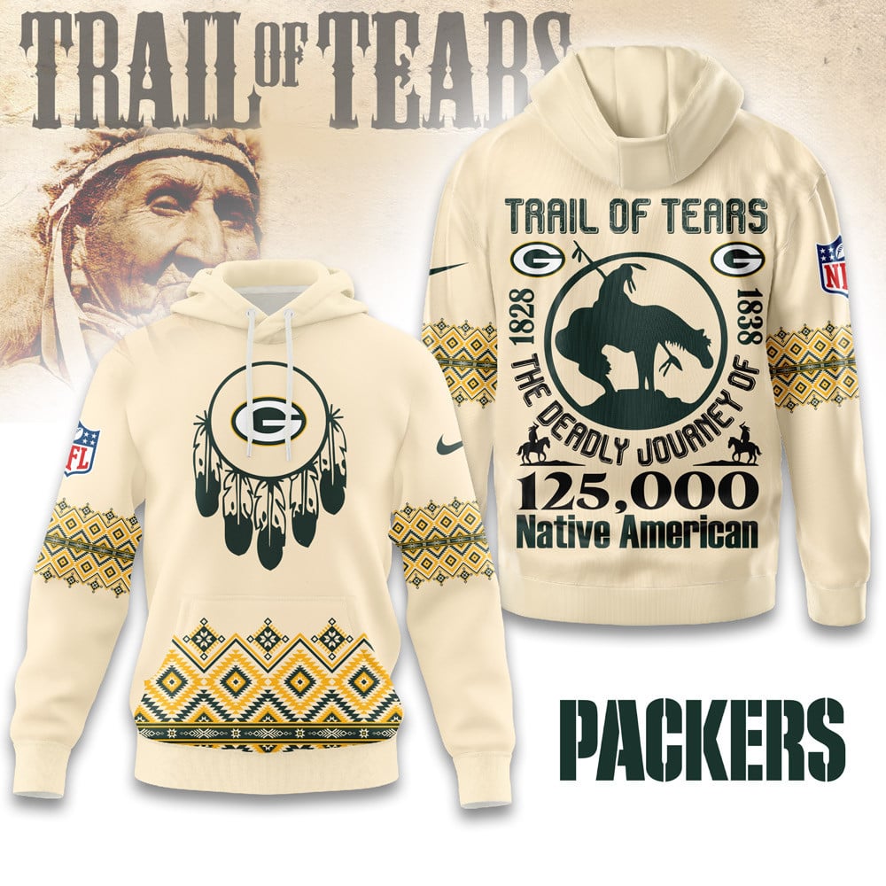 Green Bay Packers | Premium NFL Trail of Tears 3D Hoodie
