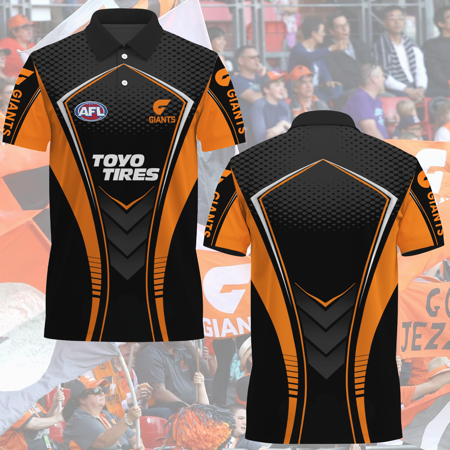 GWS Giants AFL 2025 Polo Shirt TM NTA V2