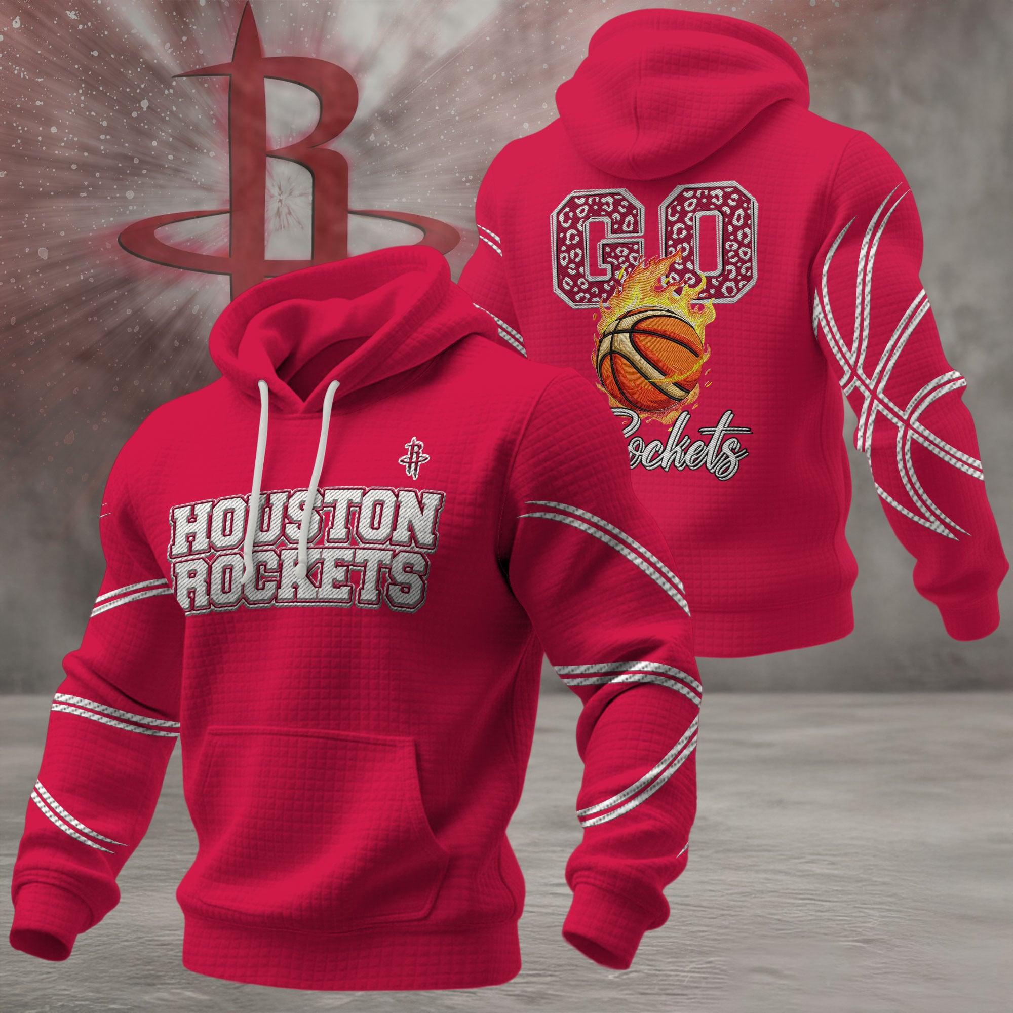Houston Rockets | Premium NBA Fan Waffle Hoodie