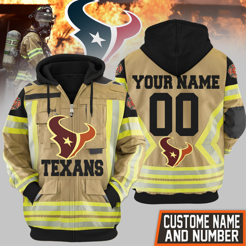 Houston Texans | Premium NFL Firefighter Zip Hoodie