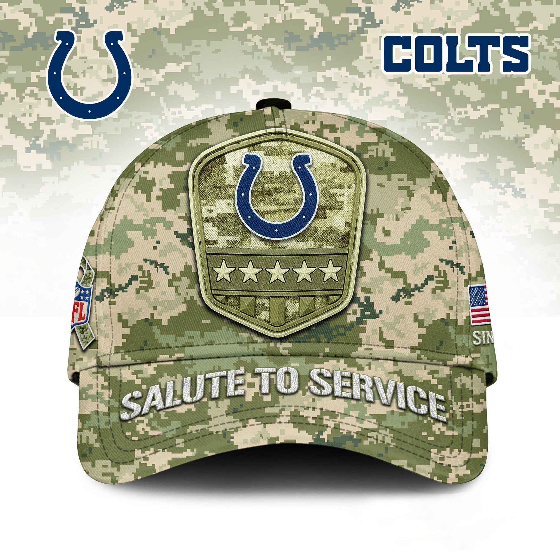 IC Premium NFL Salute To Service Classic Cap DDT  NTL