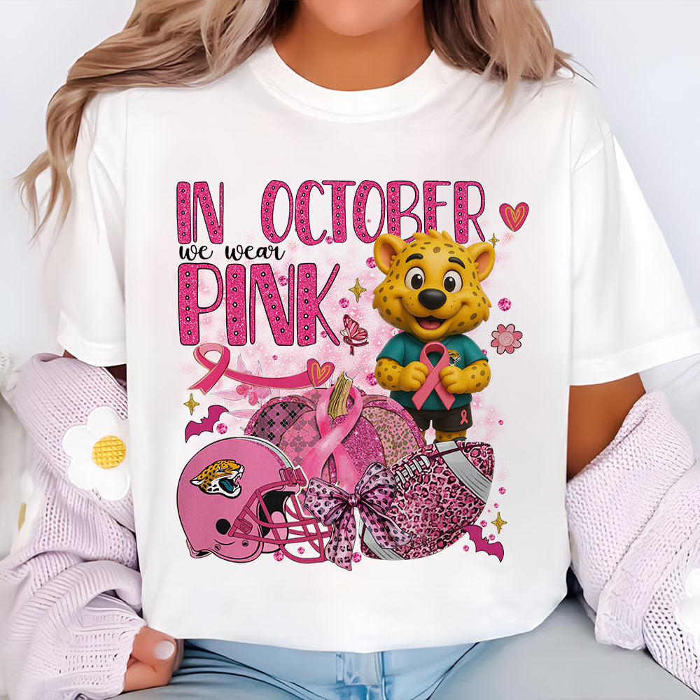 In October We Are Pink NFL JAC 2D Shirt DatND DVT
