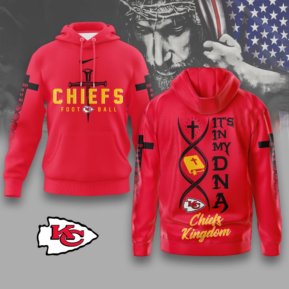 Kansas City Chiefs | Premium Jesus NFL In My DNA Hoodie