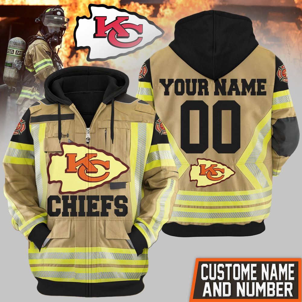 Kansas City Chiefs | Premium NFL Firefighter Zip Hoodie